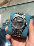 Audemars Piguet Royal Oak 15400 41mm Stainless Steel Grey Tapisserie Dial Integrated Bracelet