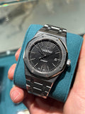 Audemars Piguet Royal Oak 15400 41mm Stainless Steel Black Tapisserie Dial Integrated Bracelet