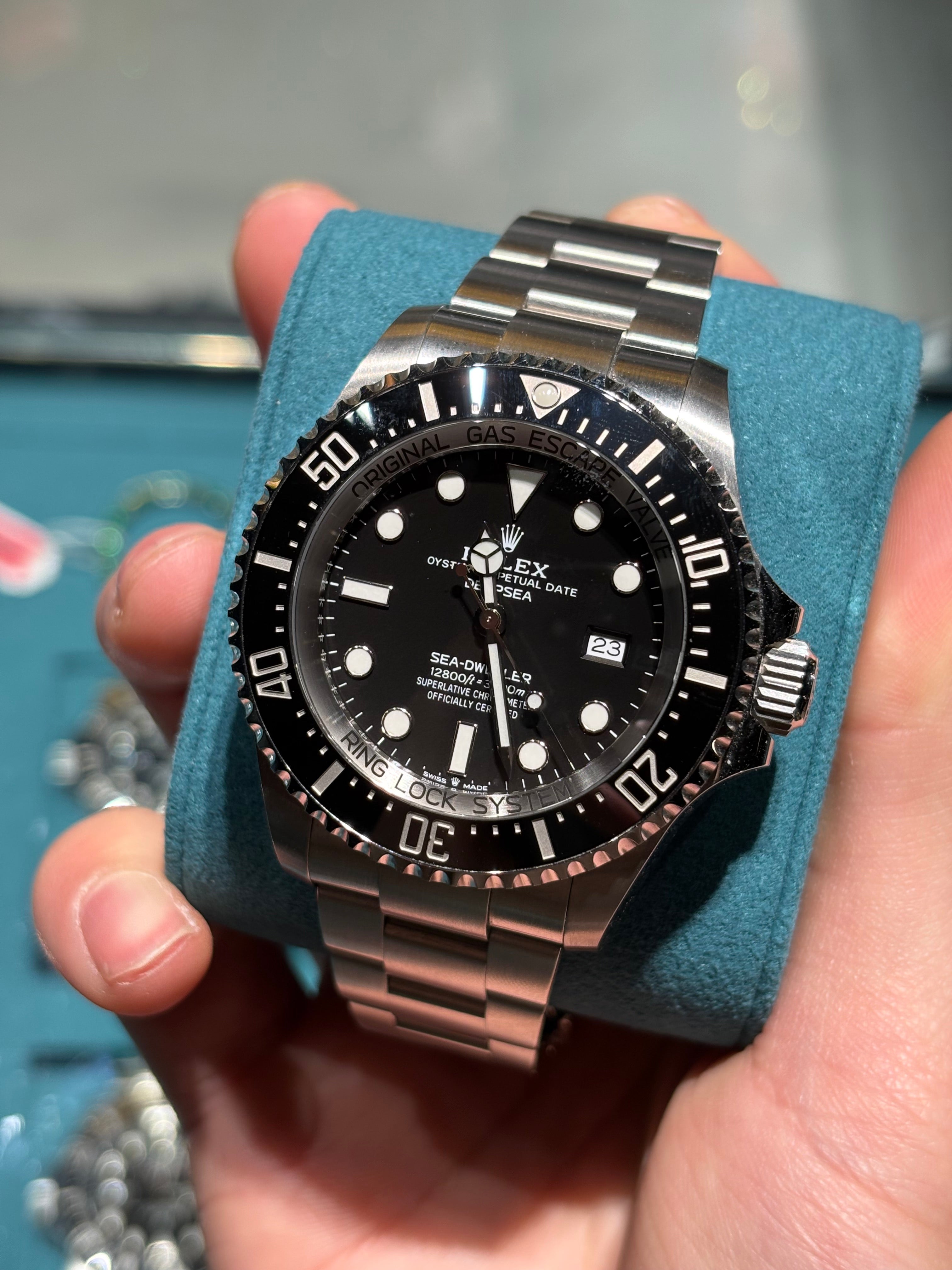 Rolex Sea-Dweller Deepsea 44mm Stainless Steel Black Dial Black Ceramic Bezel Oyster Bracelet