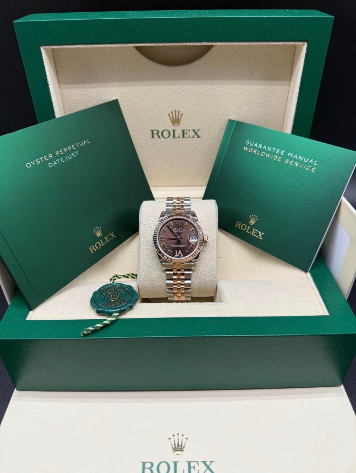 Rolex Datejust 31mm Chocolate Roman Dial Full Set