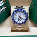 Rolex Yacht-Master II 44mm Stainless Steel White Dial Blue Ceramic Bezel
