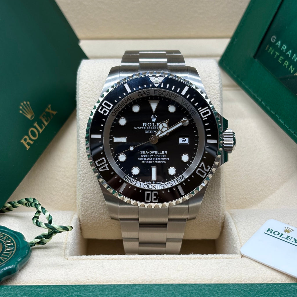 Rolex Sea-Dweller Deepsea Black Dial Ceramic Bezel Oyster Bracelet 126660 Full Set