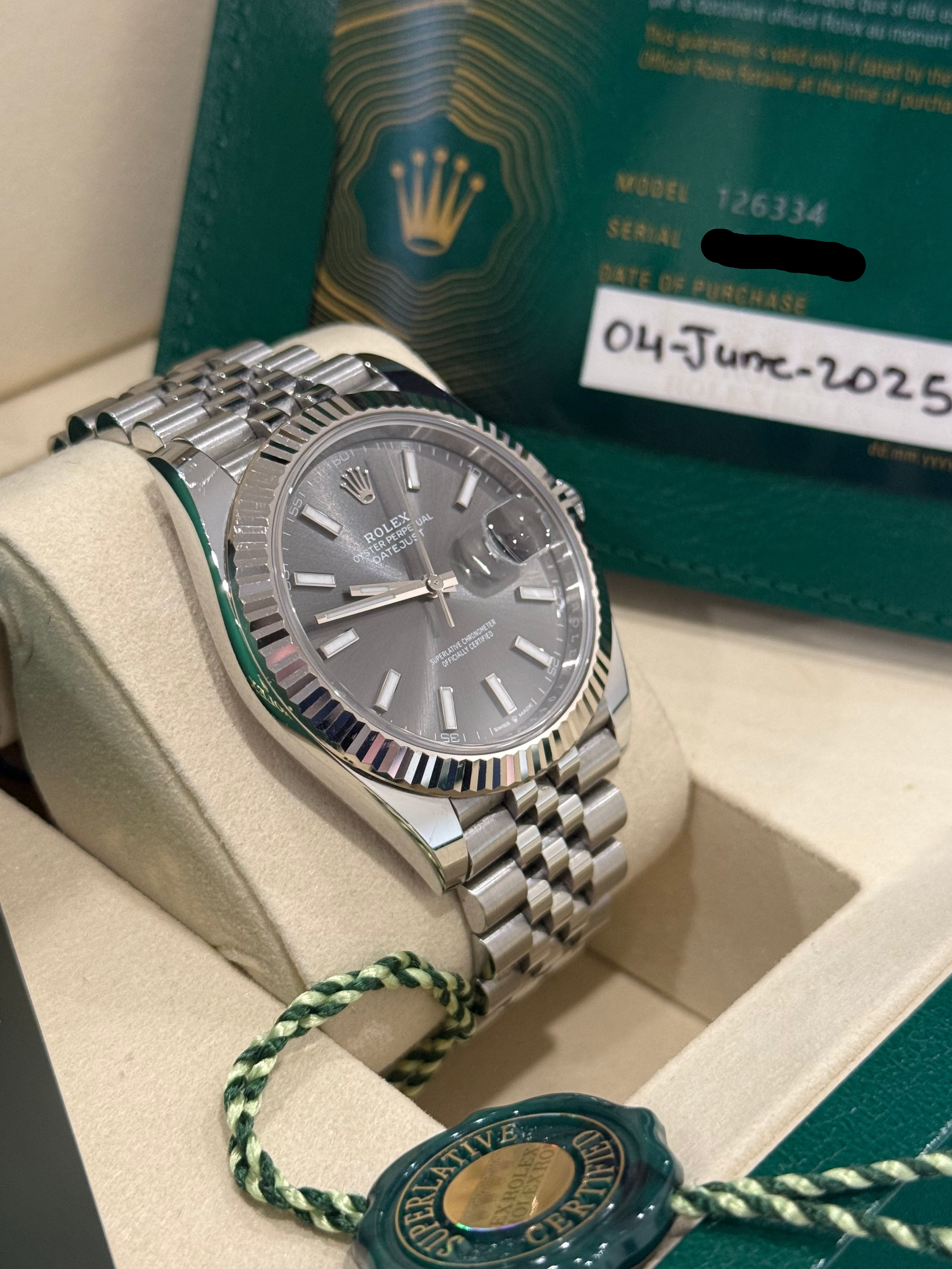 Rolex Datejust 41 Slate Dial - Ref. 126334