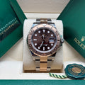 Rolex Yacht-Master 40mm Two Tone Rose Gold Chocolate Dial 126621 Complete Set