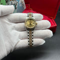 Rolex Lady-Datejust 26mm Champagne Roman Diamond Dial