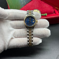 Rolex Lady-Datejust 26mm Two Tone Blue Arabic Computer Dial 6917