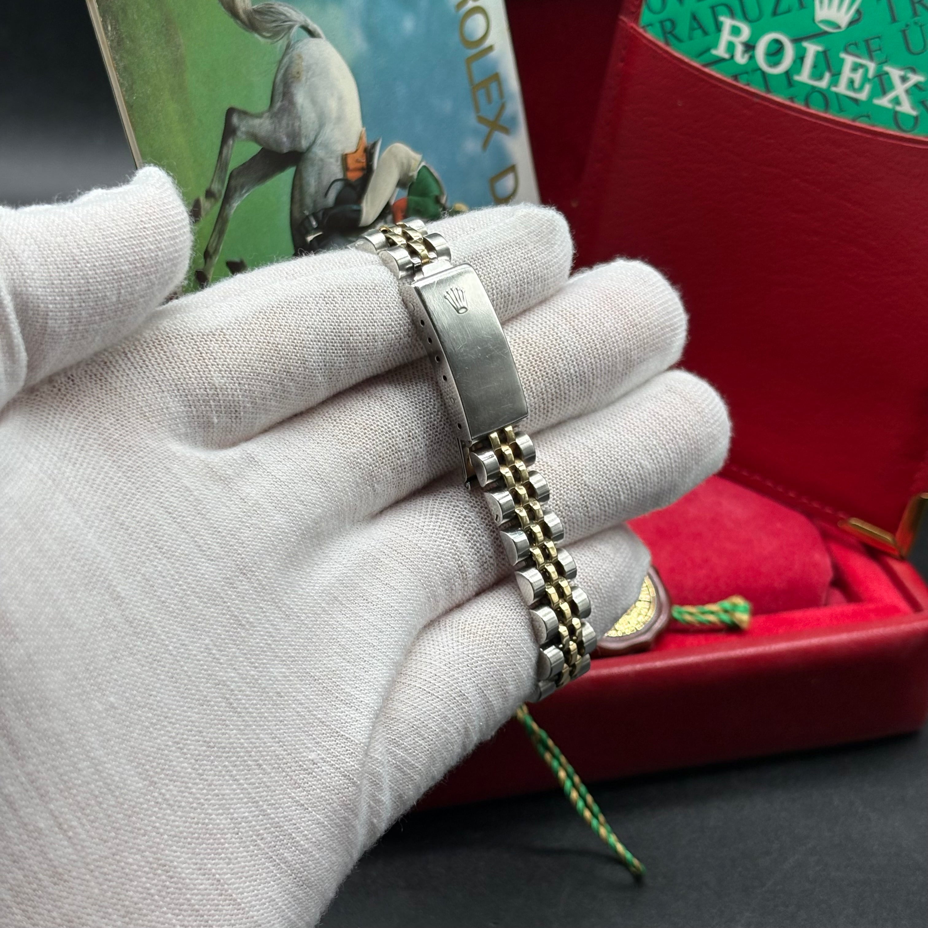 Rolex Lady-Datejust 26mm Two Tone Blue Arabic Computer Dial 6917