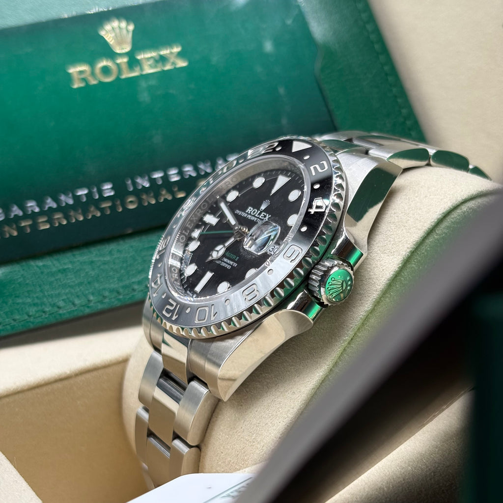 Rolex GMT-Master II 40mm Grey/Black Ceramic "Bruce Wayne" 126710GRNR Complete Set C$30,000