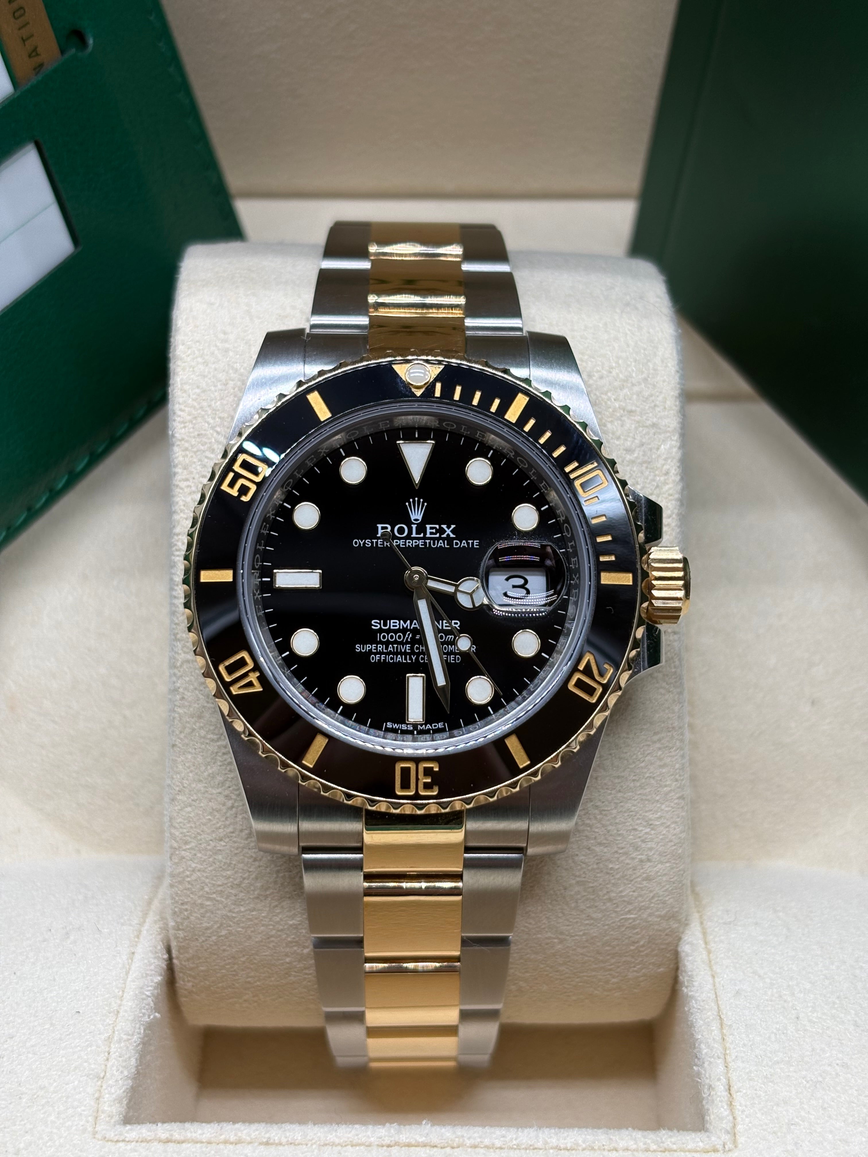 Rolex Submariner Date 40mm Two-Tone Stainless Steel & 18K Yellow Gold Black Dial