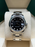 Rolex Lady Datejust 31mm Black Diamond Dial