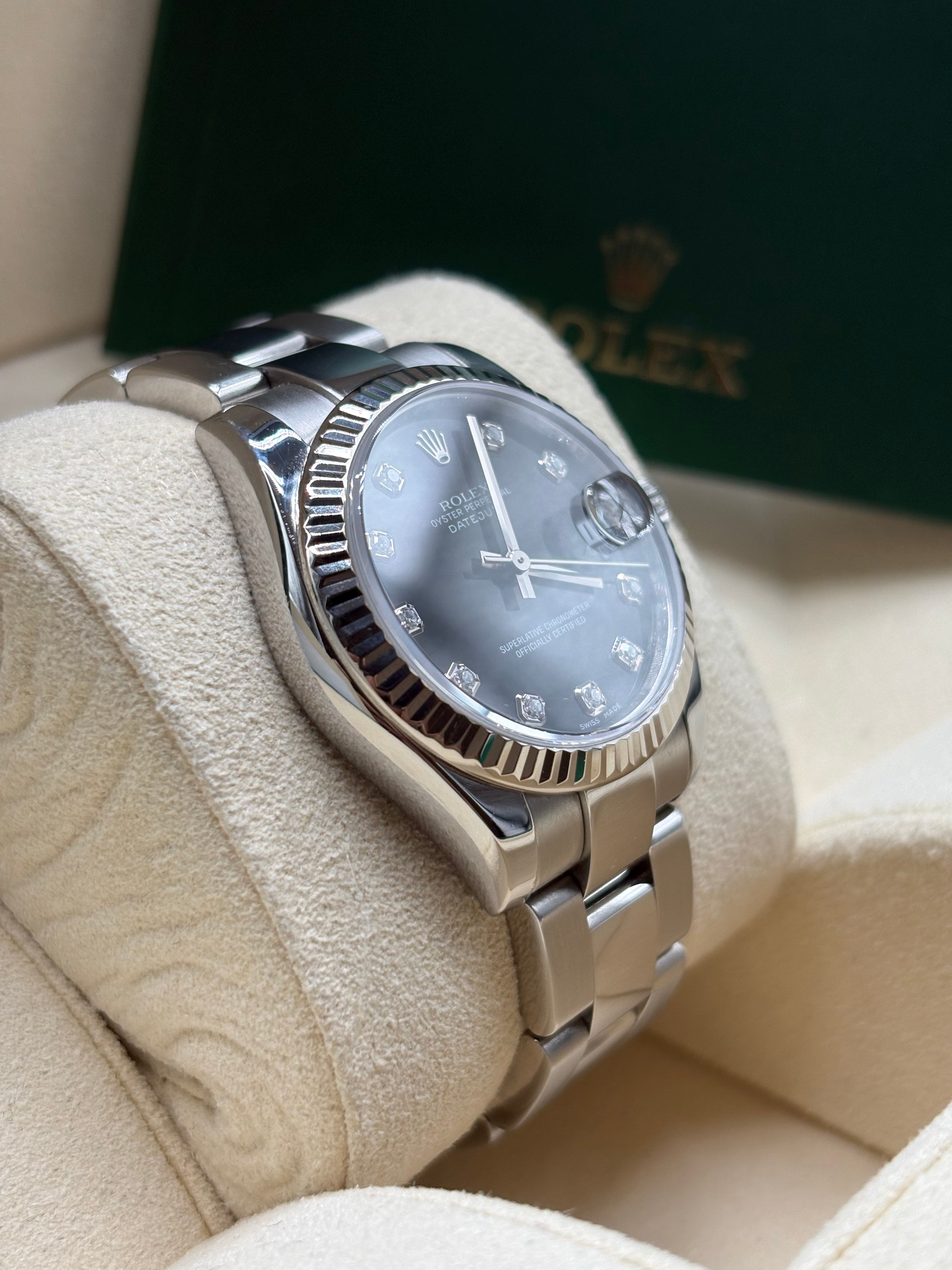 Rolex Lady Datejust 31mm Black Diamond Dial