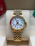 Rolex Datejust 31 White Roman Diamond Dial