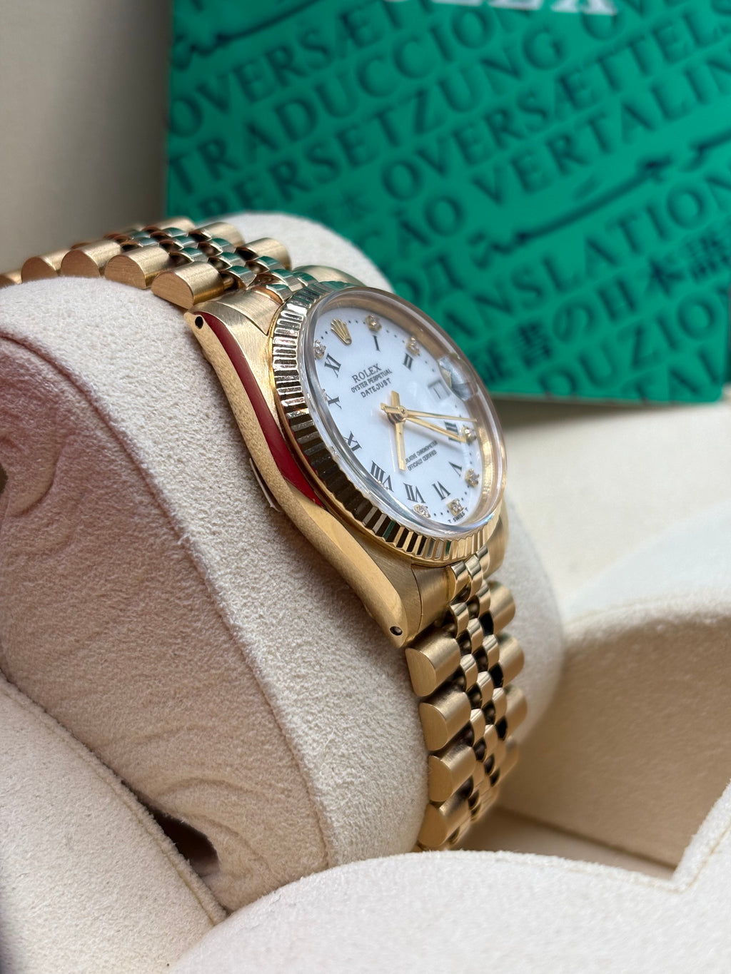 Rolex Datejust 31 White Roman Diamond Dial
