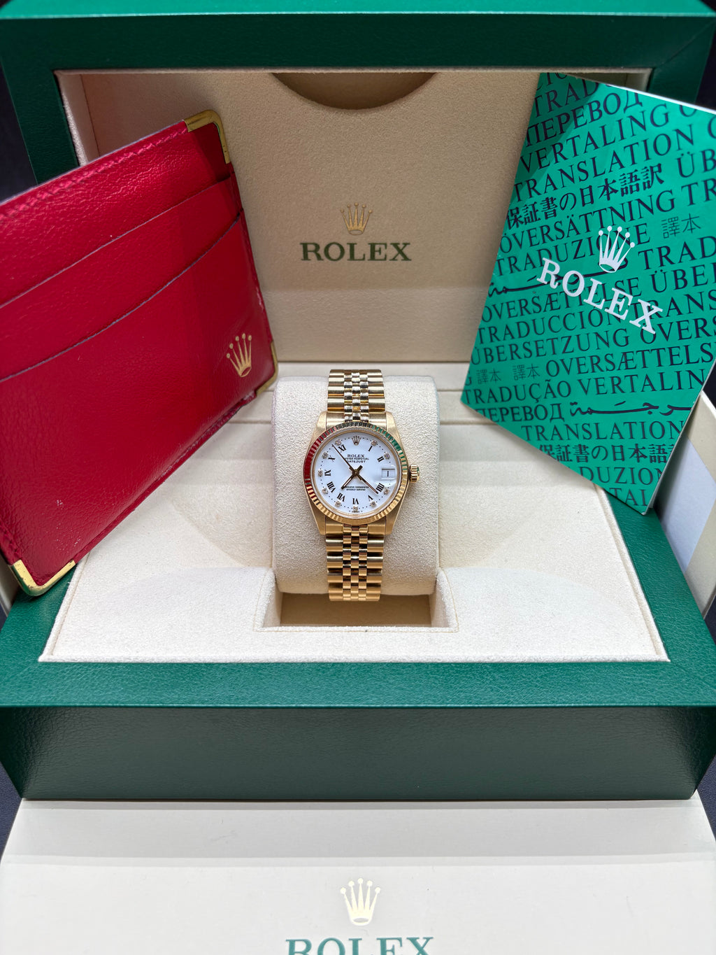 Rolex Datejust 31 White Roman Diamond Dial