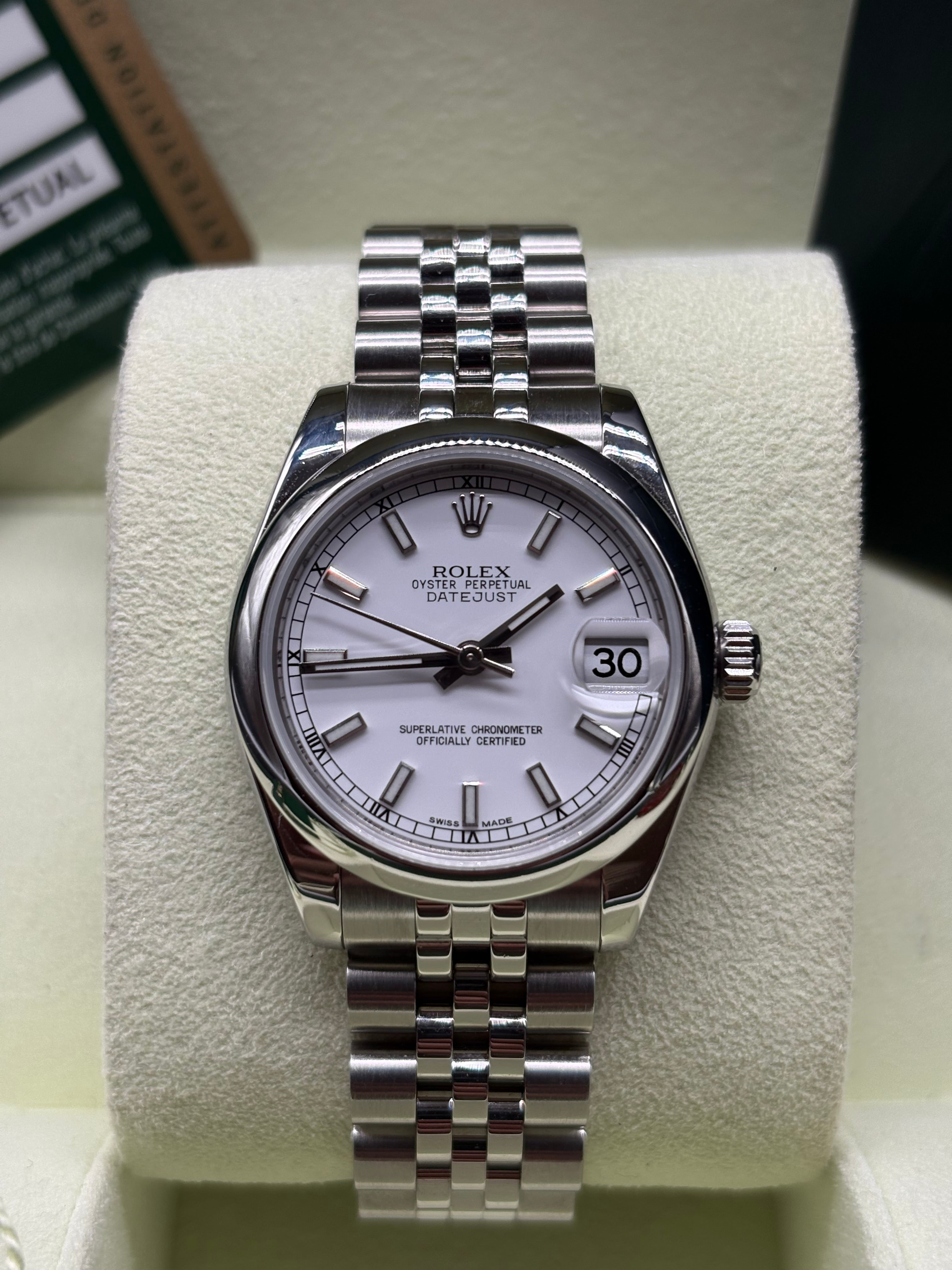 Rolex Lady-Datejust 31mm Steel White Dial