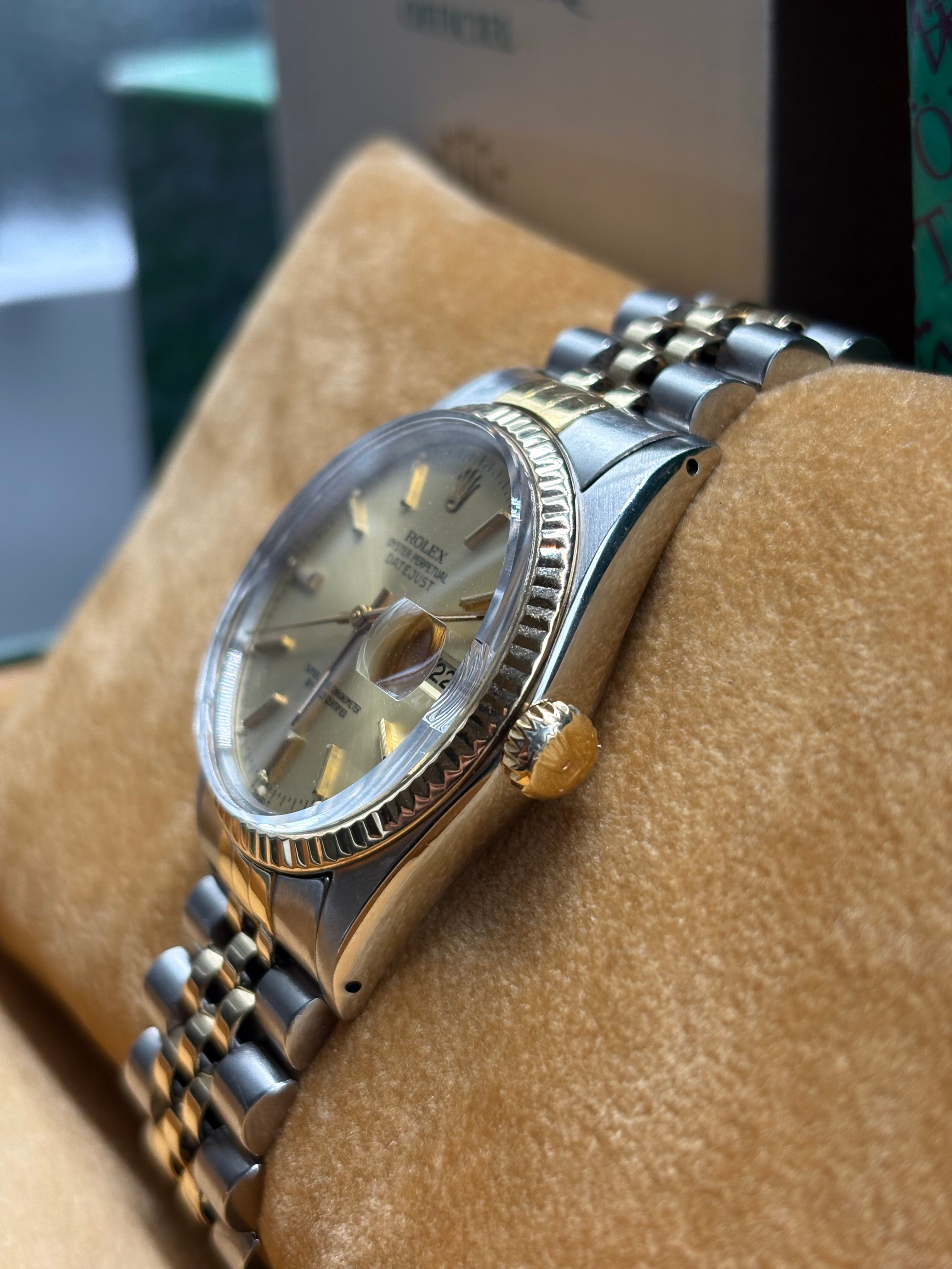 Rolex Datejust 36mm Champagne Dial Full Set