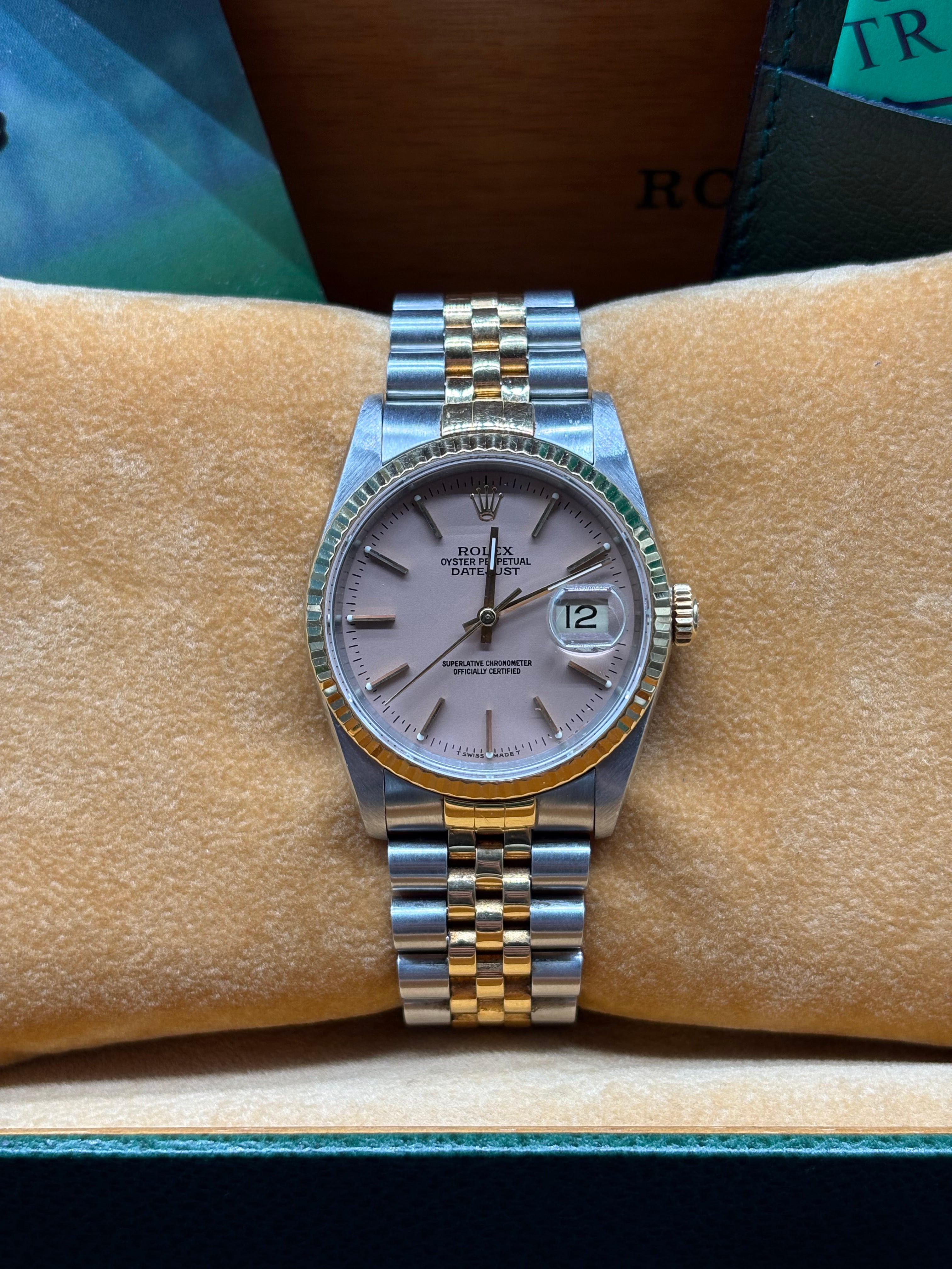 Rolex Datejust 36mm Salmon Dial (Rare specialty dial)
