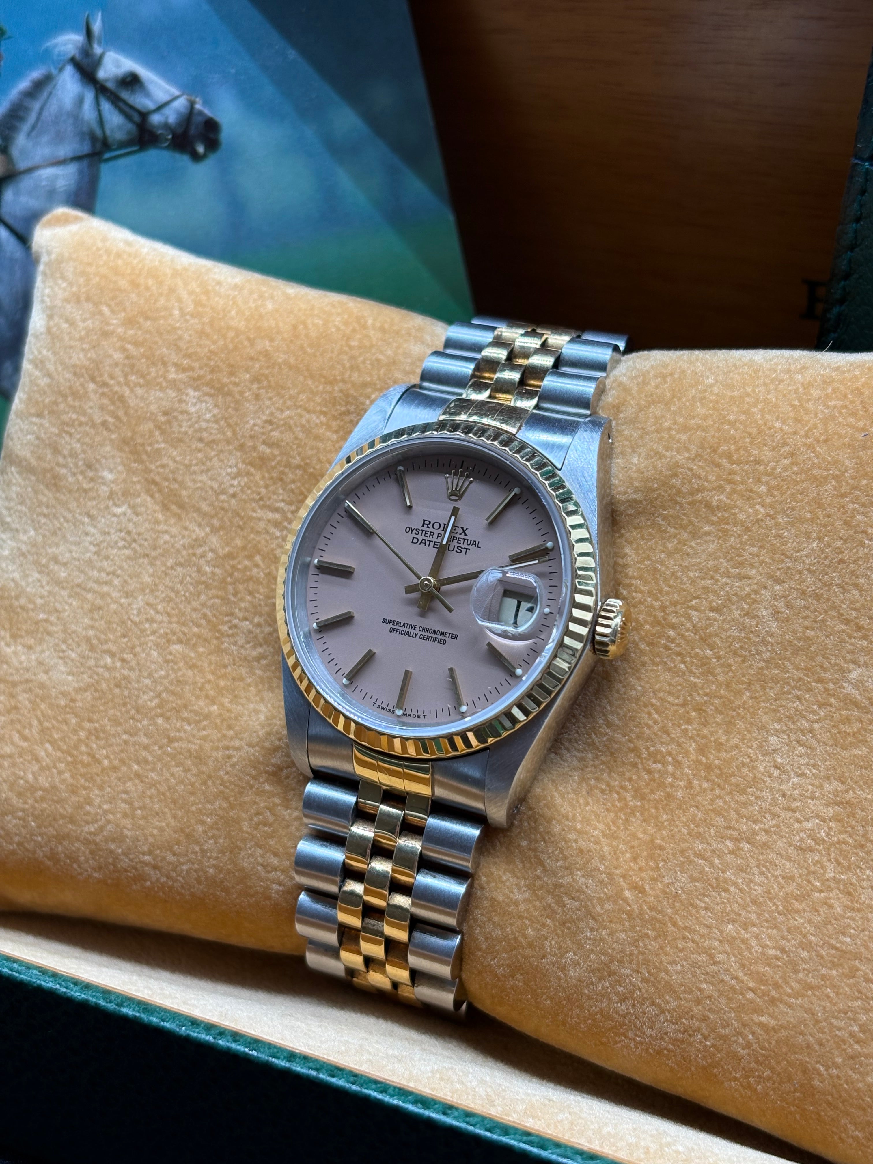 Rolex Datejust 36mm Salmon Dial (Rare specialty dial)