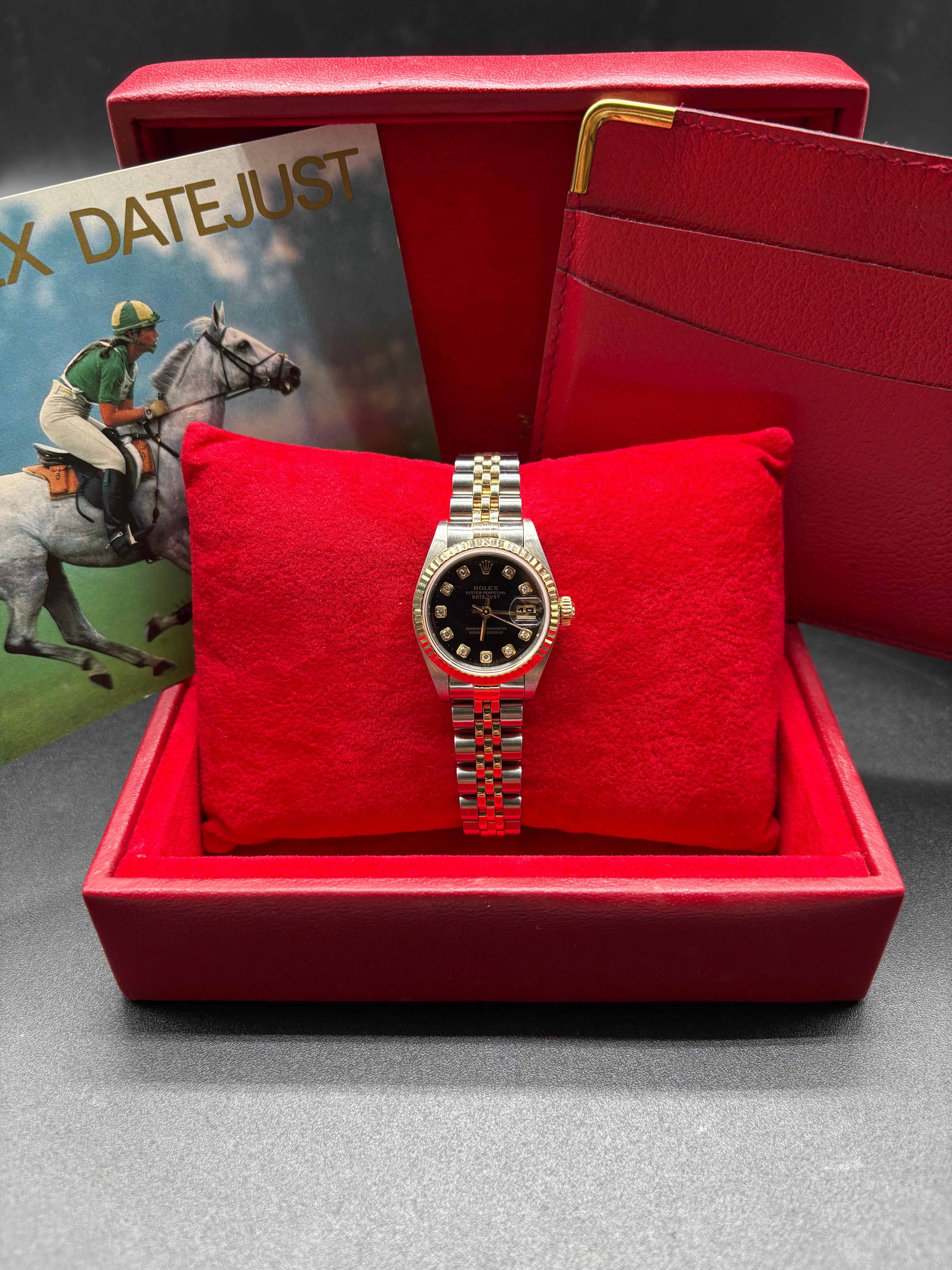 Rolex Lady-Datejust 26mm Black Diamond Dial