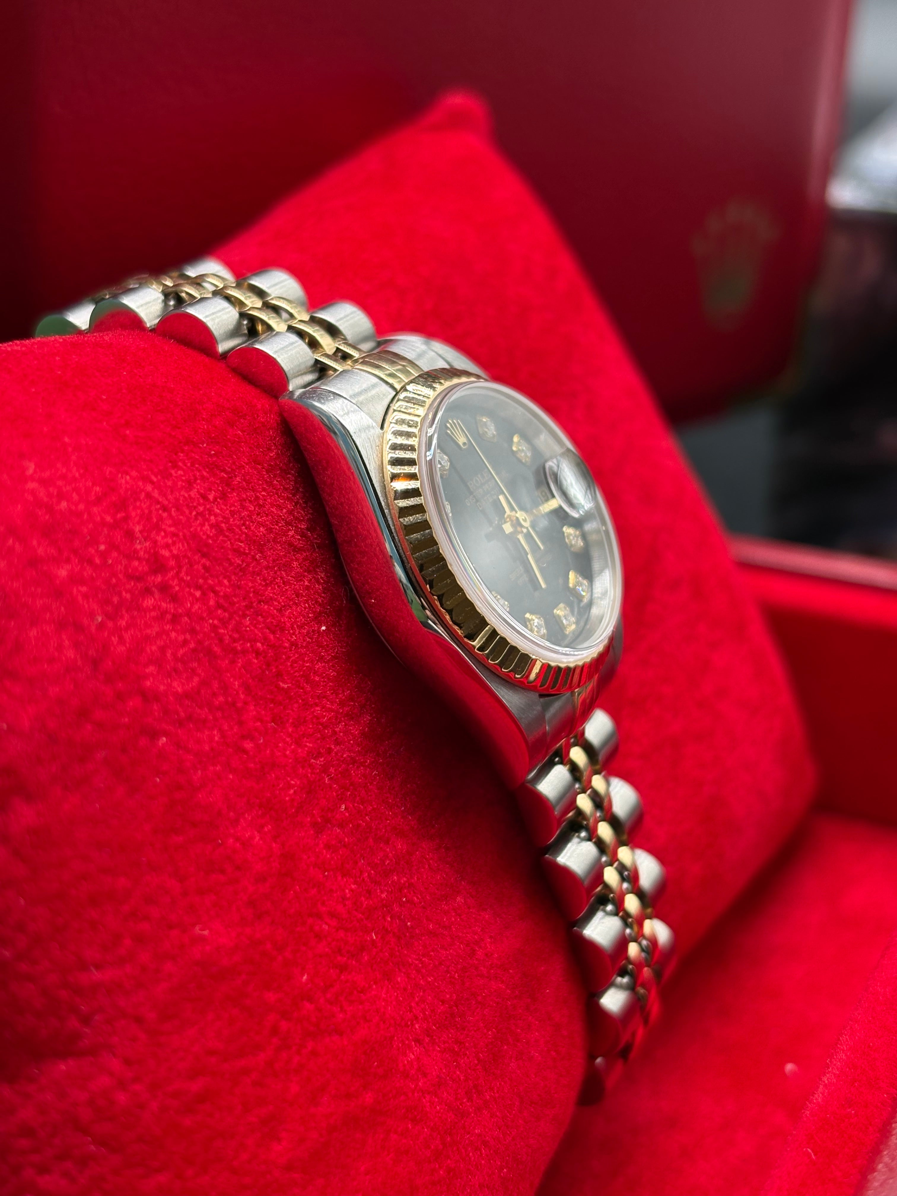 Rolex Lady-Datejust 26mm Black Diamond Dial