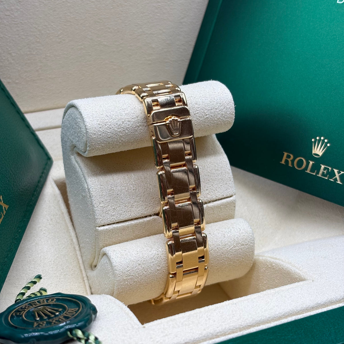 Rolex Pearlmaster 29mm Black Anniversary Diamond Dial Solid 18kt Gold - Ref. 80318