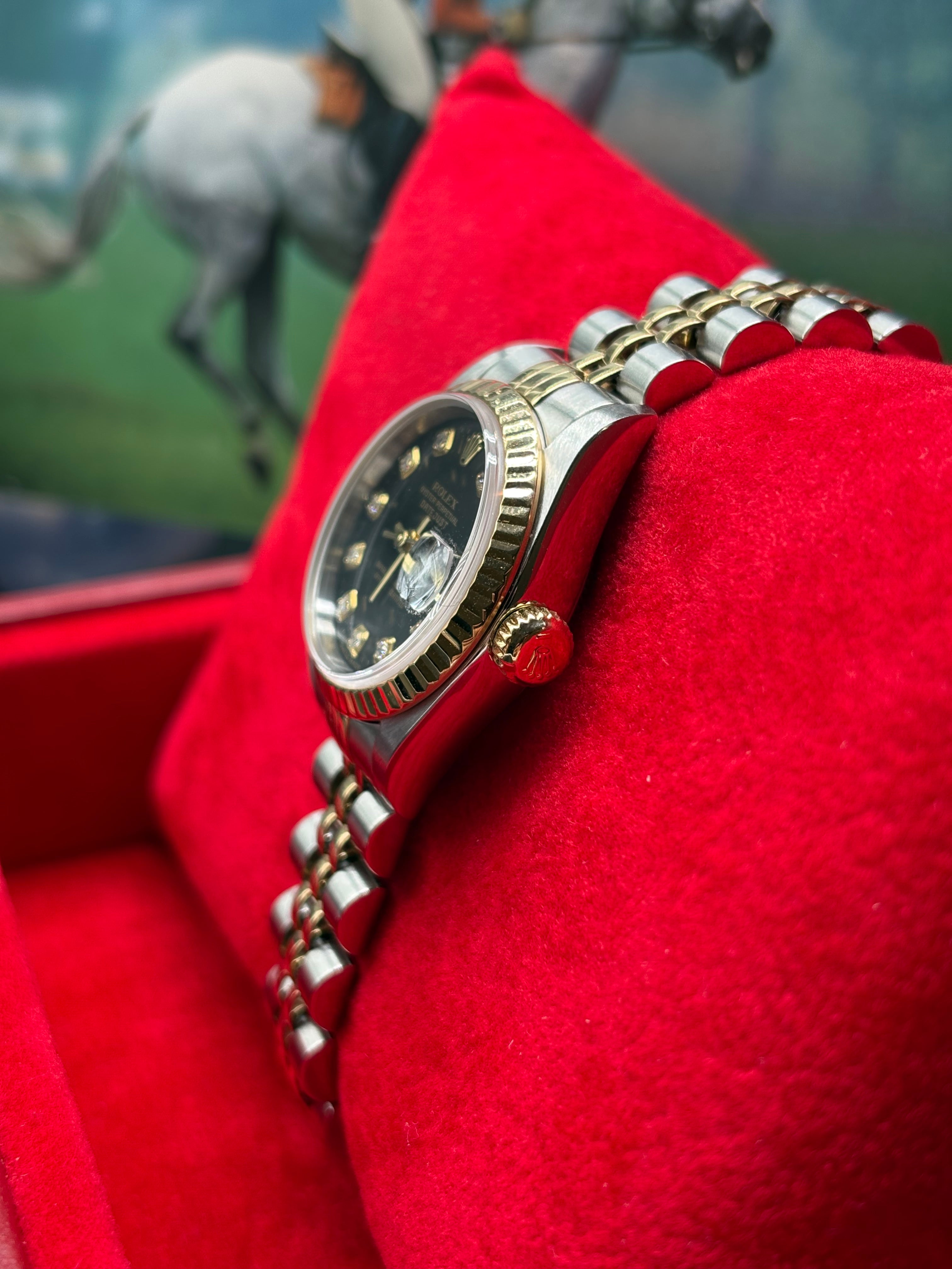 Rolex Lady-Datejust 26mm Black Diamond Dial
