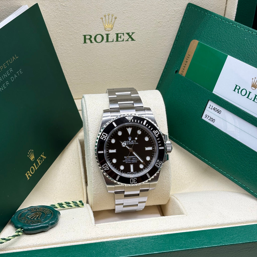 Rolex Submariner 40mm Black Dial Stainless Steel - Ref. 114060
