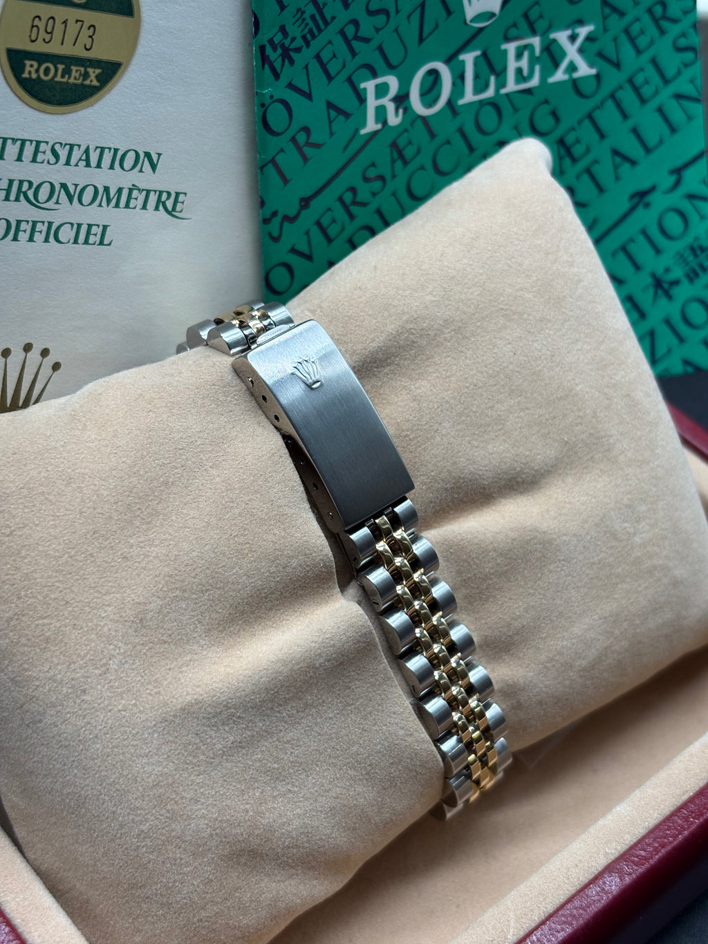 Rolex Lady-Datejust 26mm Anniversary Silver Diamond Dial Full-Set