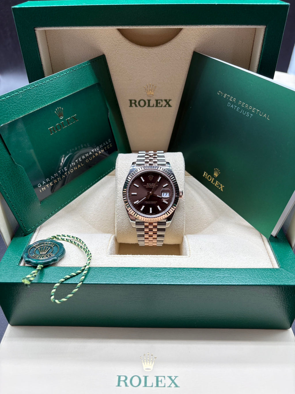 Rolex Datejust 41 Chocolate Dial 2024 Full-Set