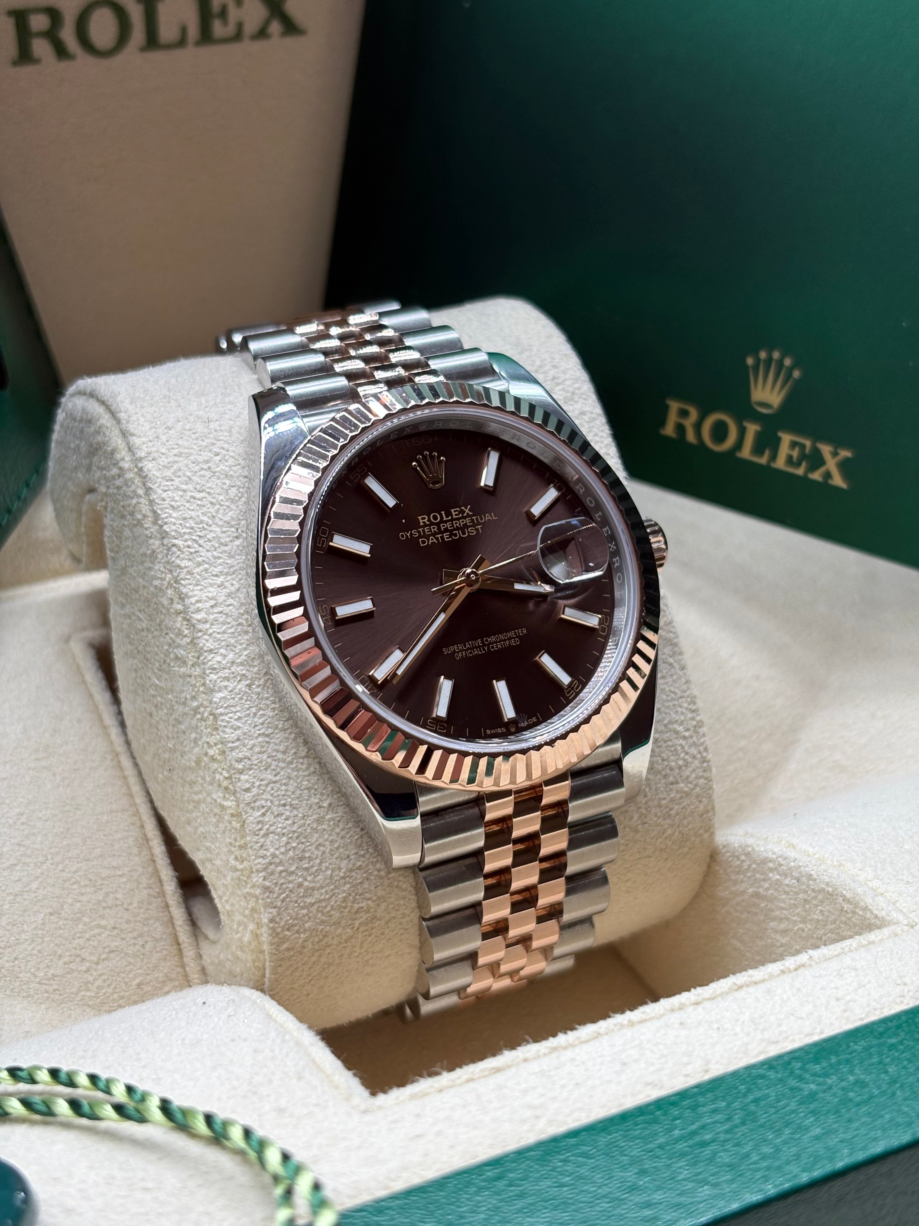Rolex Datejust 41 Chocolate Dial 2024 Full-Set