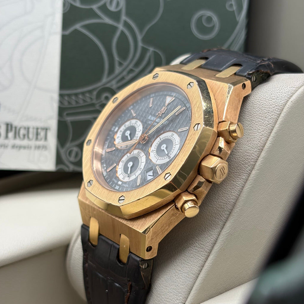 Audemars Piguet Royal Oak 39mm Chronograph 18k Rose Gold Complete Set 26022OR