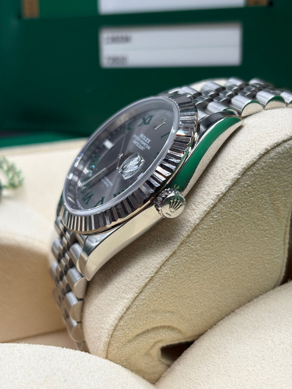 Rolex Datejust 41mm Wimbledon Dial Full Set at Adonia Jewellers