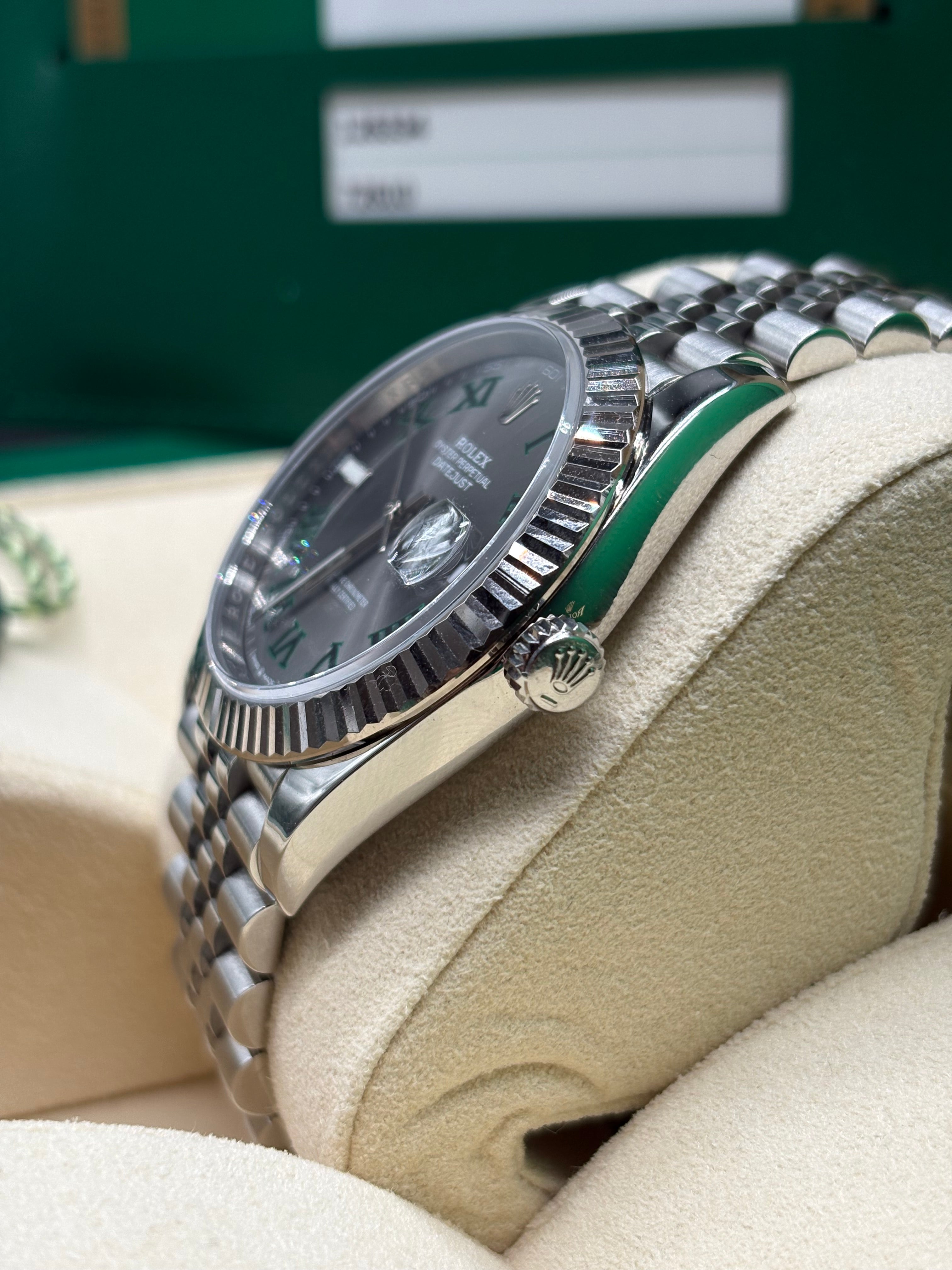Rolex Datejust 41mm Wimbledon Dial Full Set at Adonia Jewellers