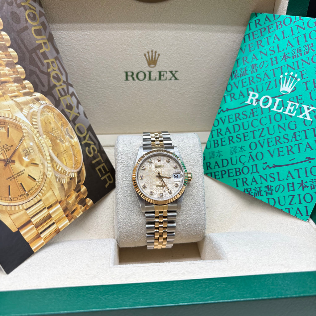 Rolex Datejust 31mm Diamond Computer Dial Two Tone 68273