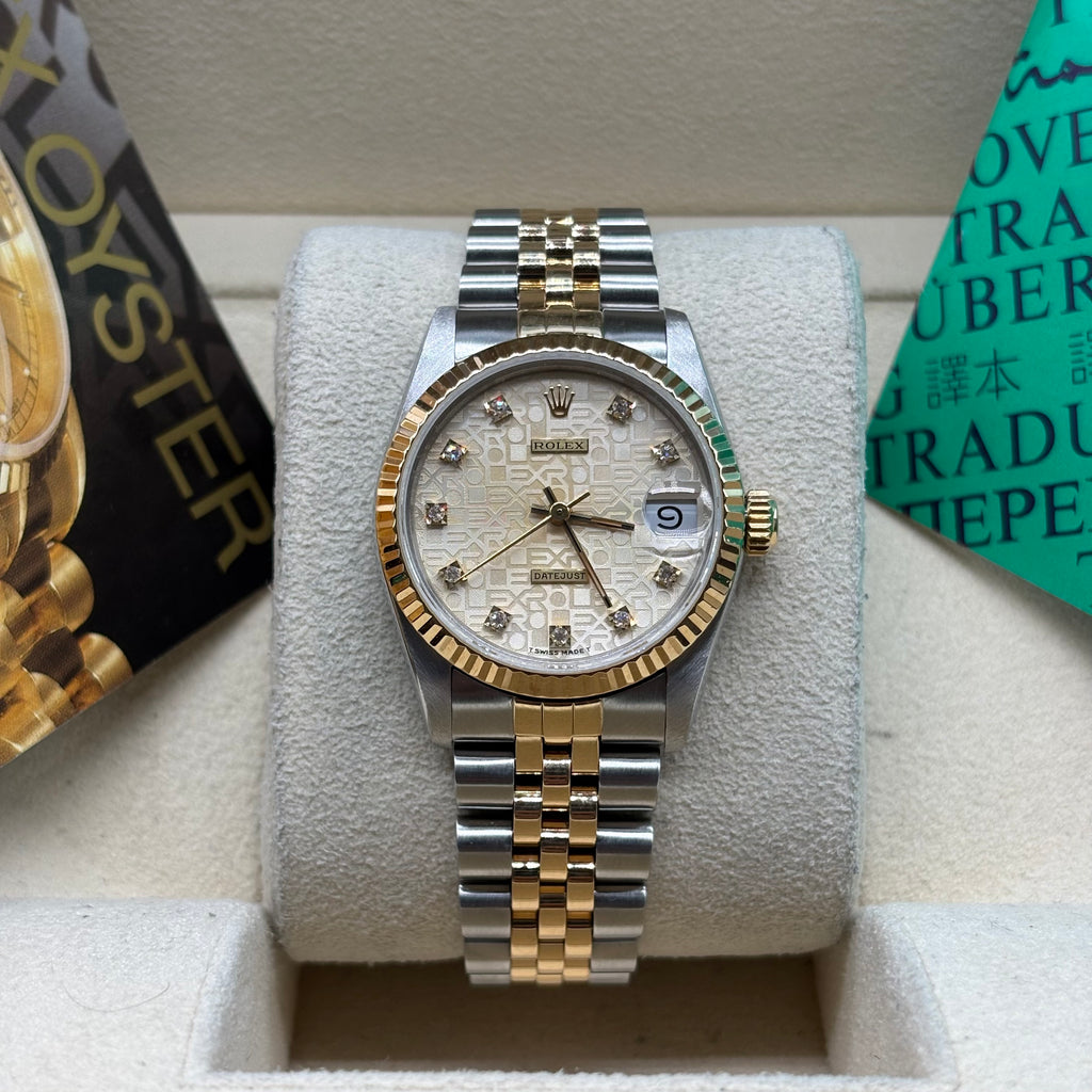 Rolex Datejust 31mm Diamond Computer Dial Two Tone 68273