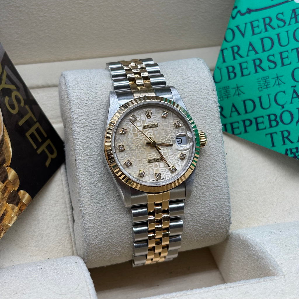 Rolex Datejust 31mm Diamond Computer Dial Two Tone 68273