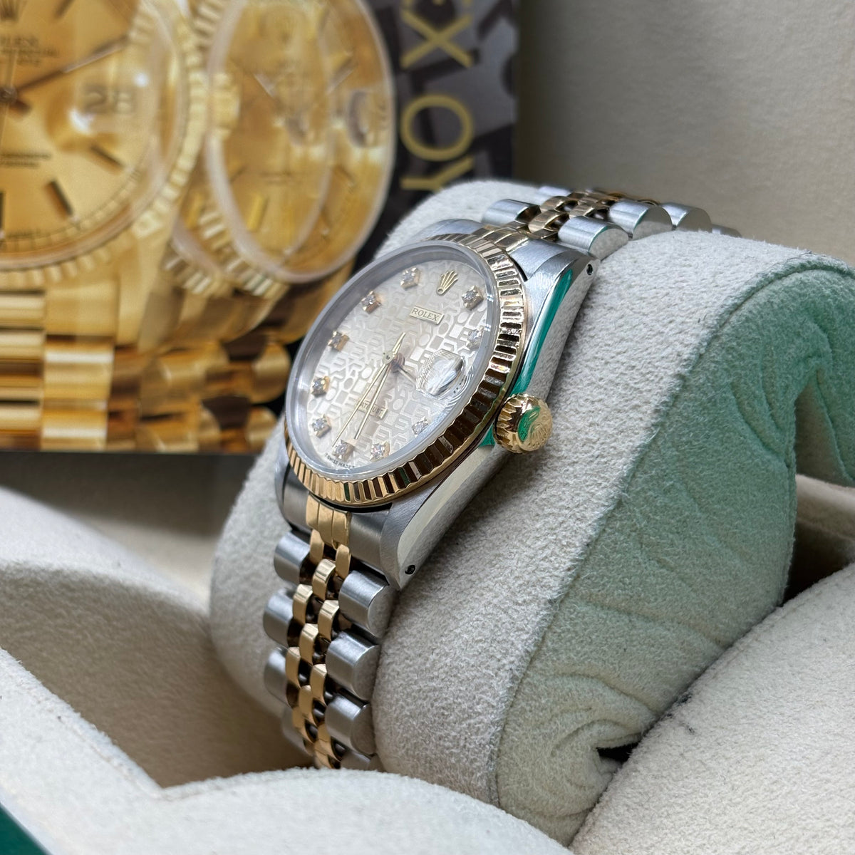Rolex Datejust 31mm Diamond Computer Dial Two Tone 68273