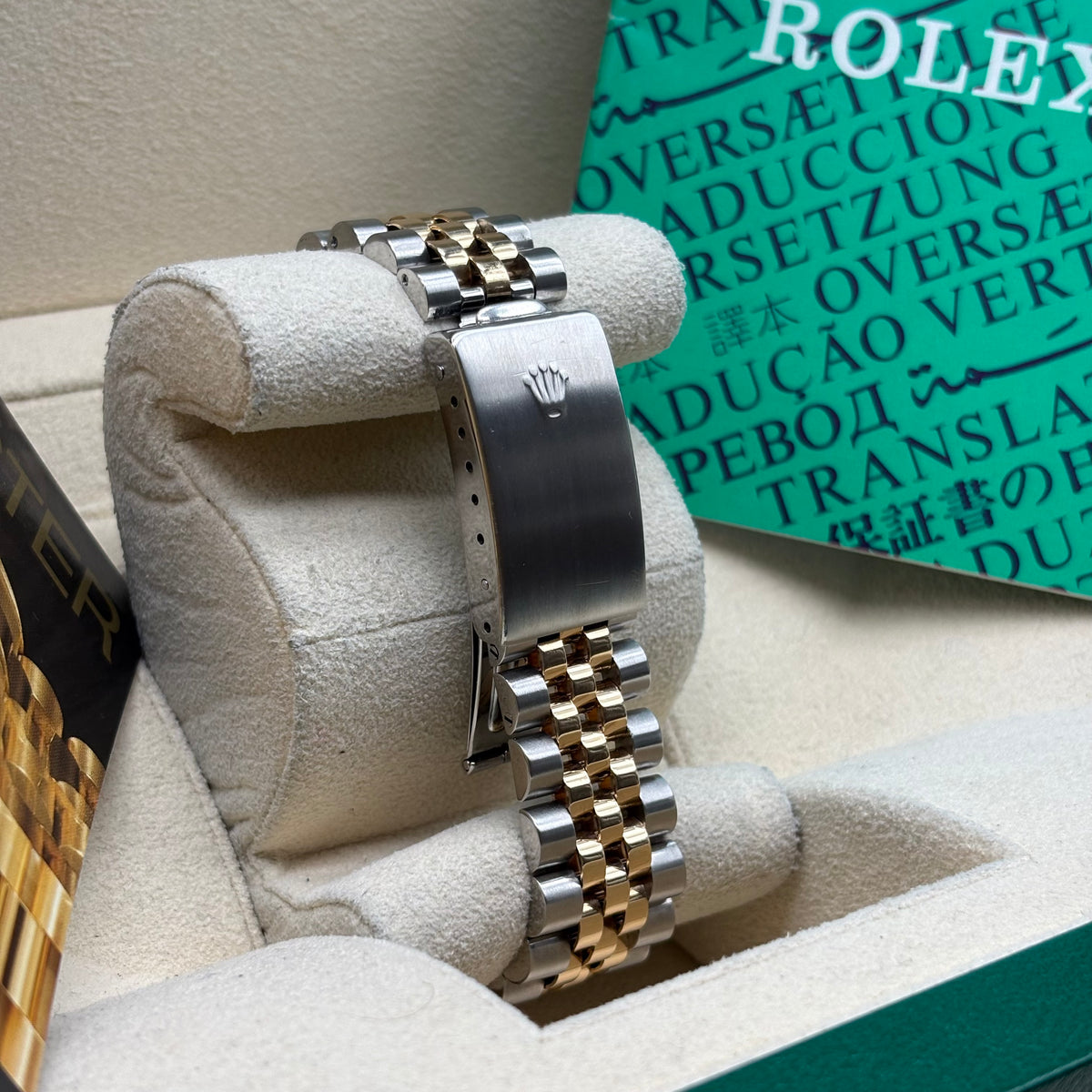 Rolex Datejust 36mm Two Tone Black Dial 16233