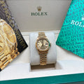 Rolex Lady-Datejust 26mm Champagne Dial 18kt Yellow Gold - Ref. 69178