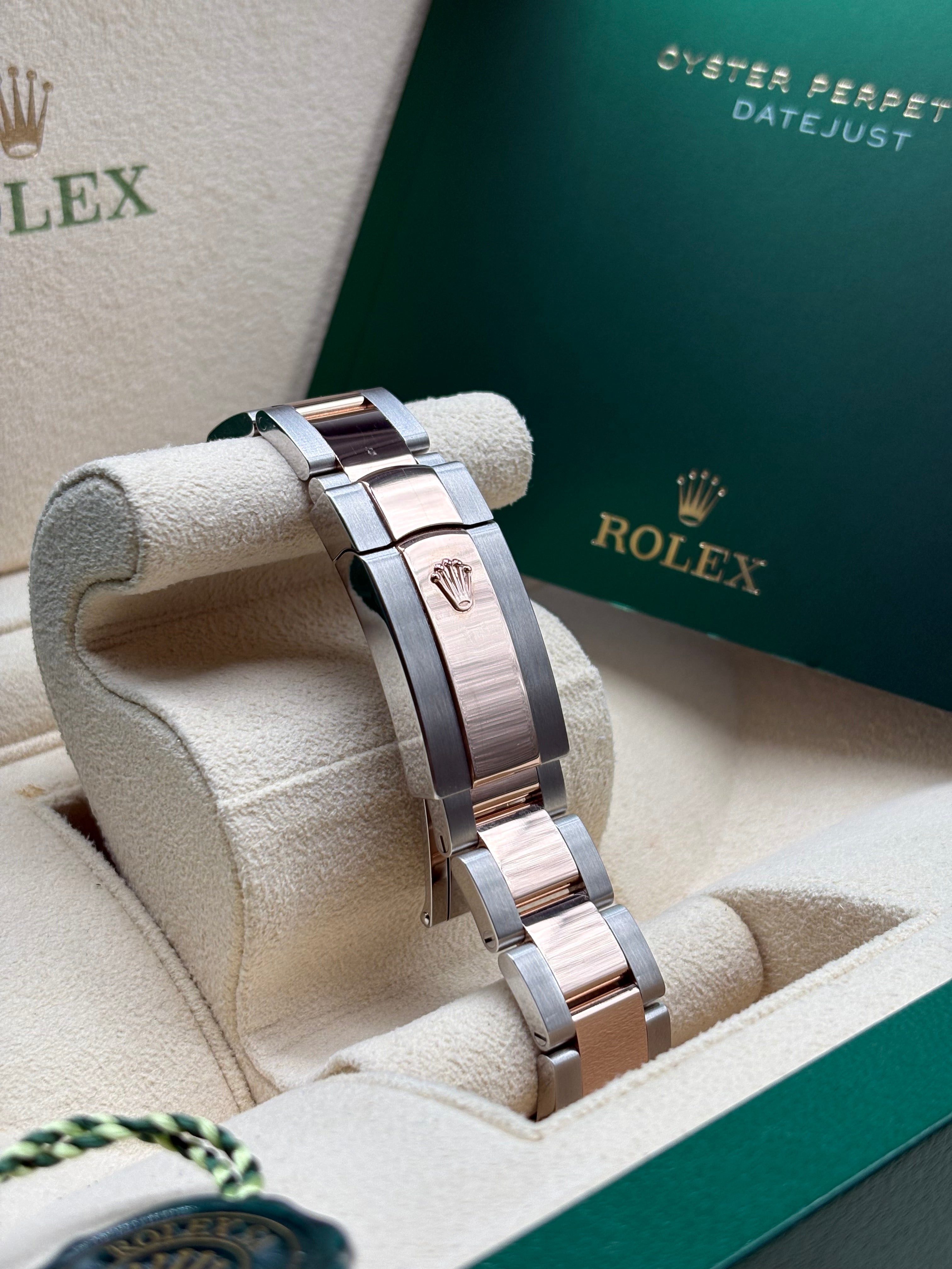Rolex Datejust 41mm Chocolate Diamond Dial Oyster Band Full Set