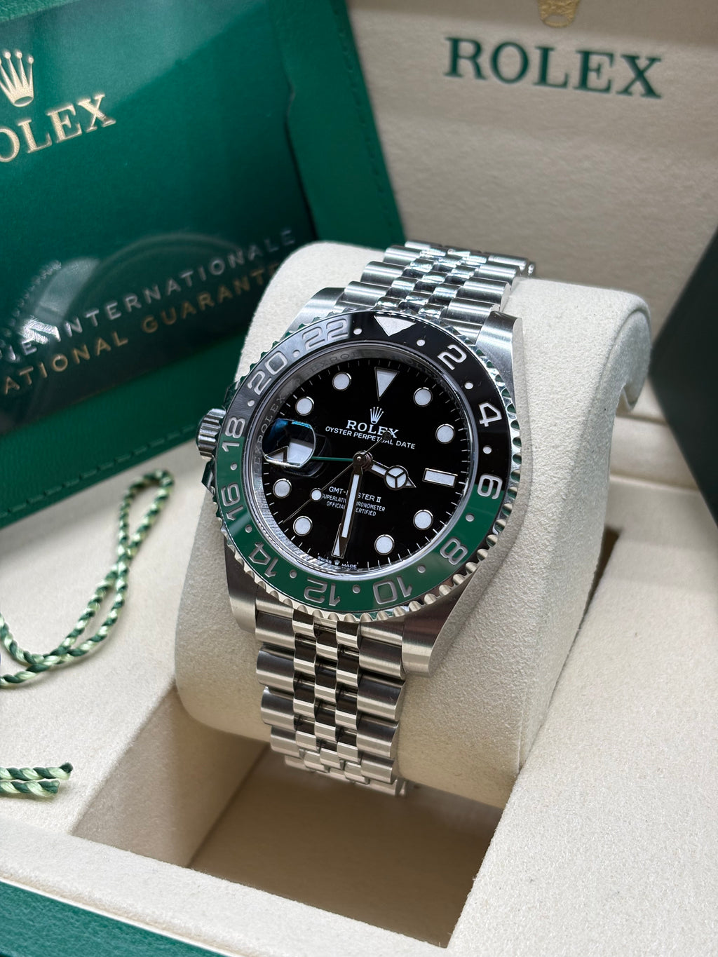 Rolex GMT-Master II "Sprite" Jubilee Bracelet Full Set