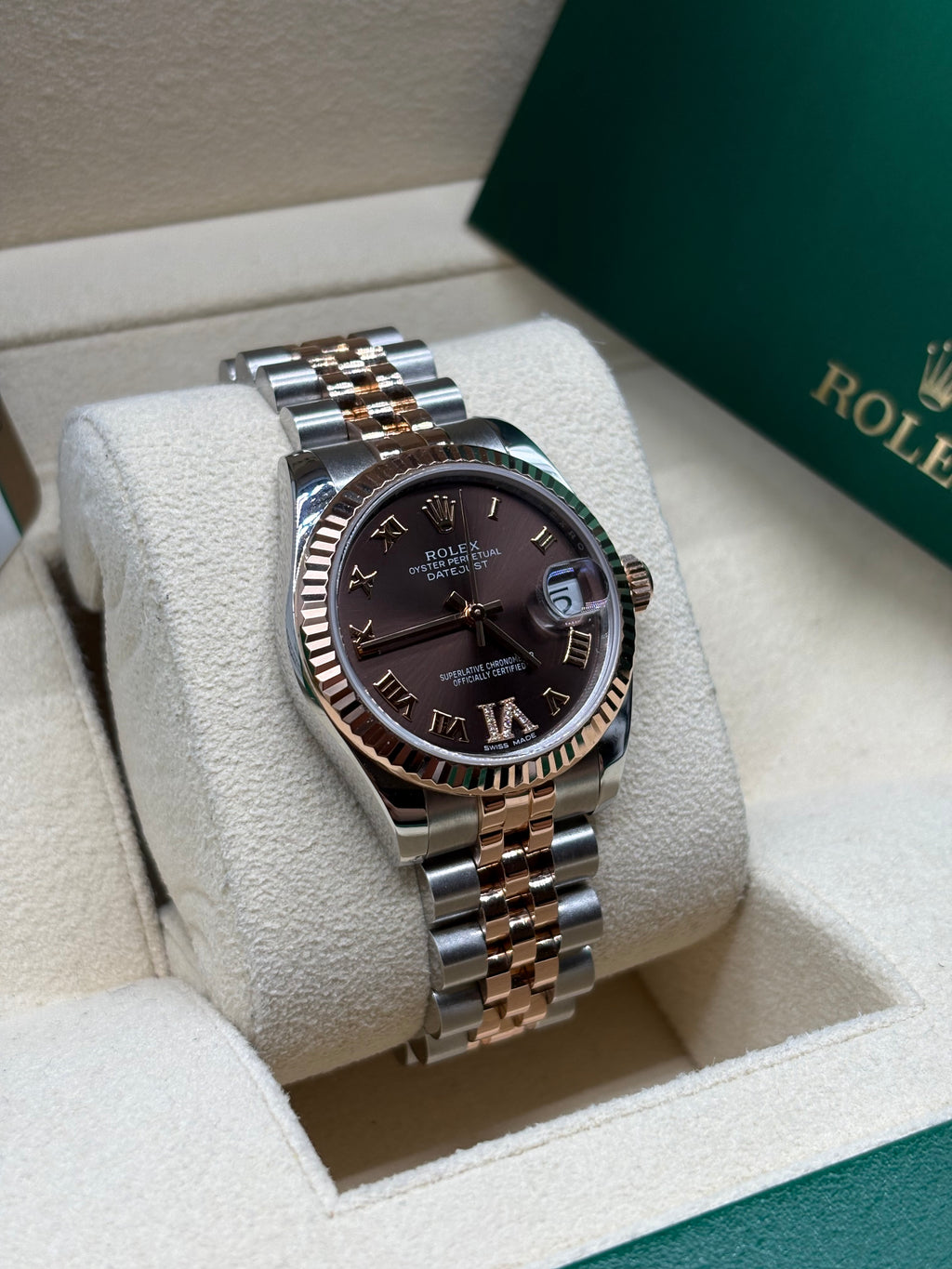 Rolex Datejust 31mm Chocolate Roman Dial Full Set