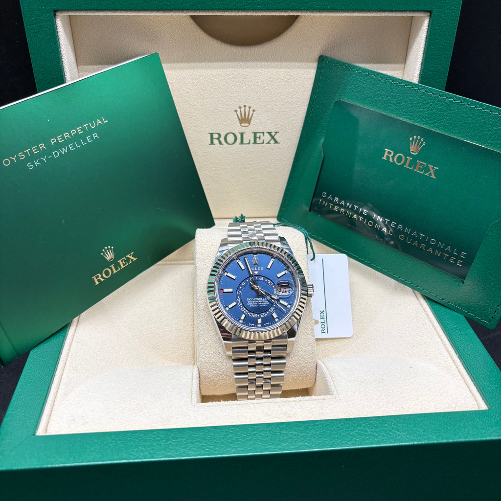 Rolex Sky-Dweller 42mm Blue Dial Steel & White Gold - Ref. 326934