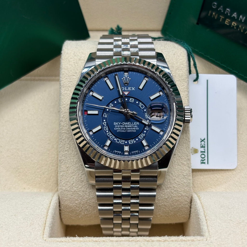 Rolex Sky-Dweller 42mm Blue Dial Steel & White Gold - Ref. 326934