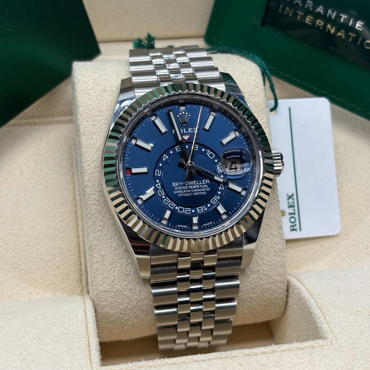 Rolex Sky-Dweller 42mm Blue Dial Steel & White Gold - Ref. 326934