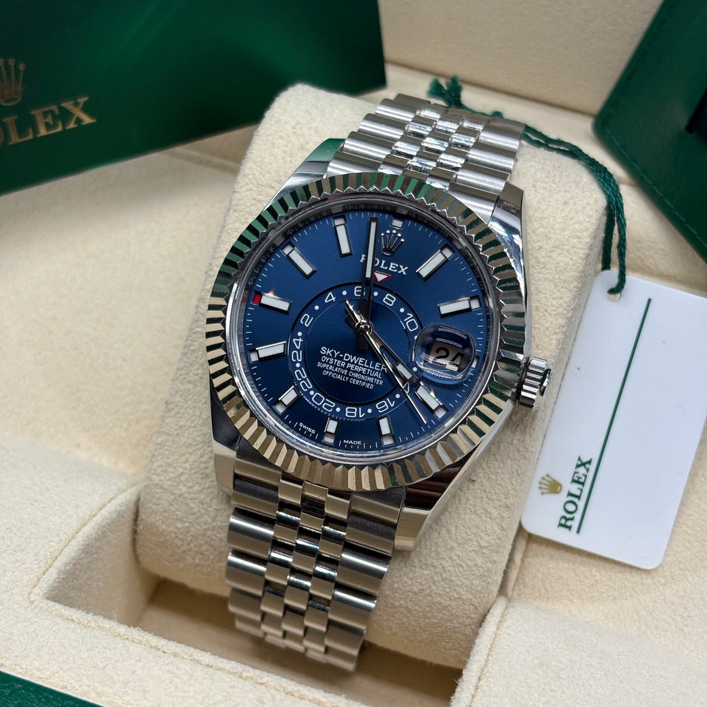 Rolex Sky-Dweller 42mm Blue Dial Steel & White Gold - Ref. 326934