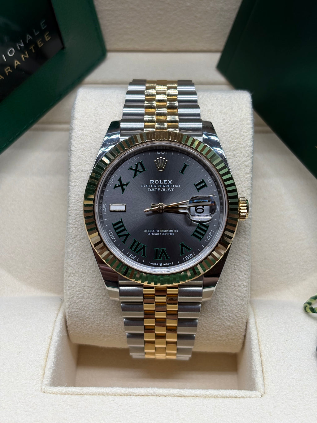 Rolex Datejust 41mm Wimbledon Two Tone Full Set