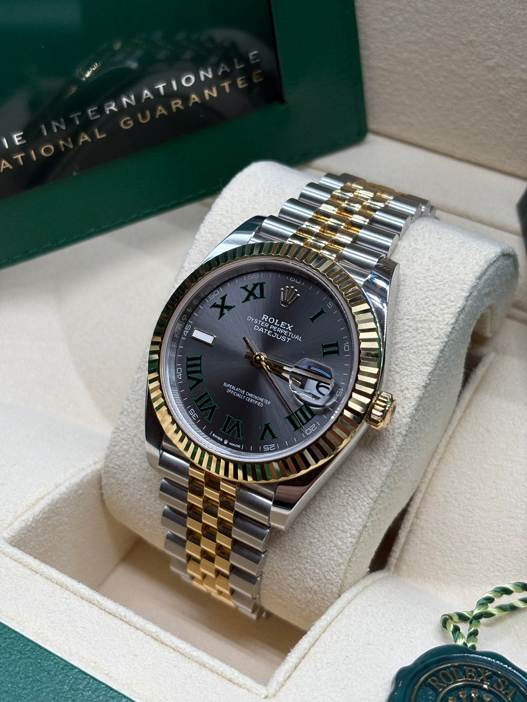 Rolex Datejust 41mm Wimbledon Two Tone Full Set