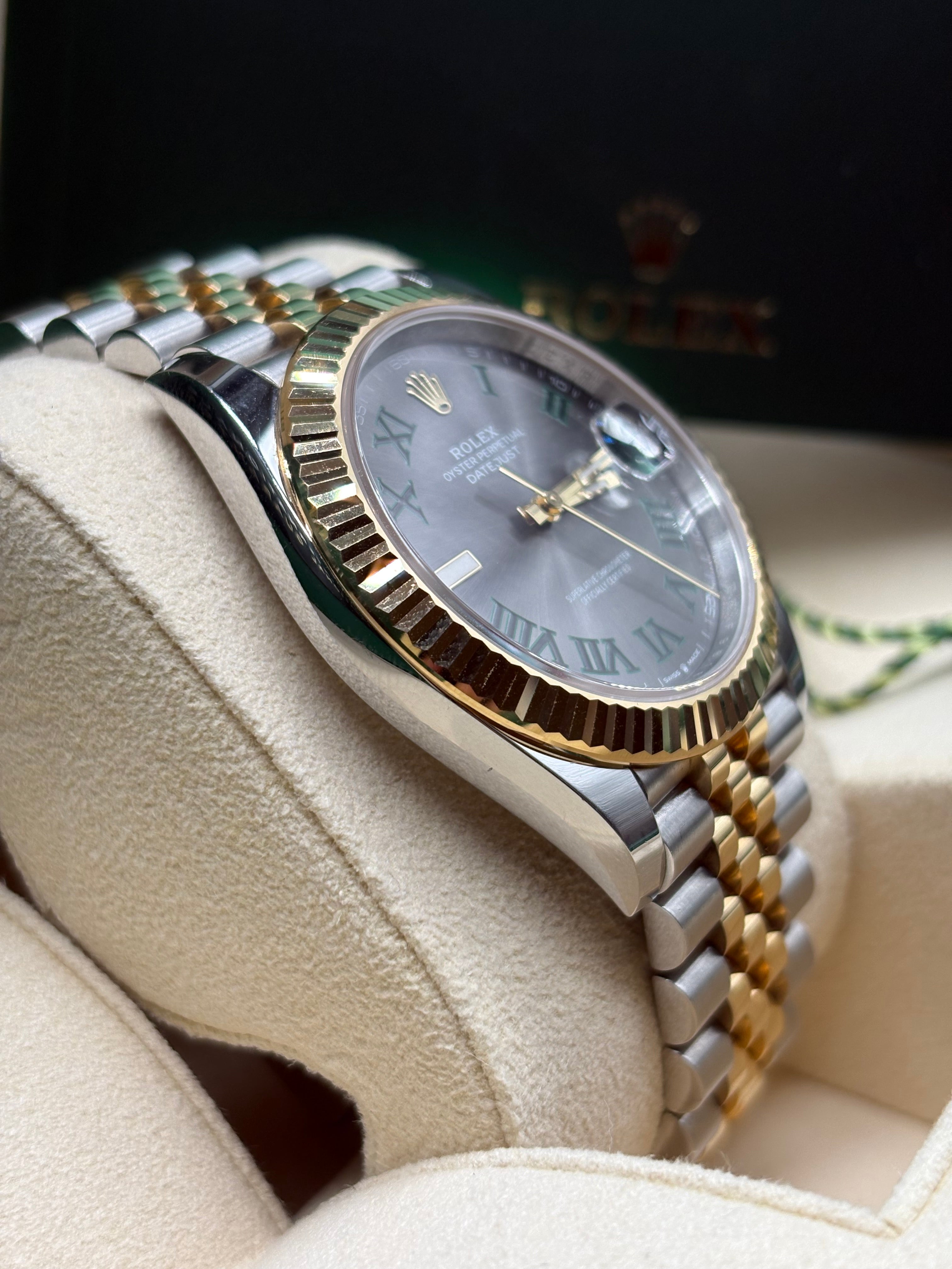 Rolex Datejust 41mm Wimbledon Two Tone Full Set