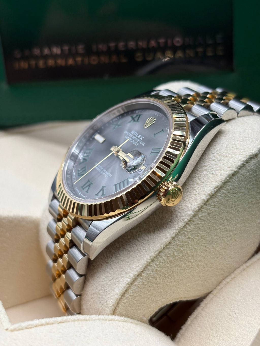 Rolex Datejust 41mm Wimbledon Two Tone Full Set